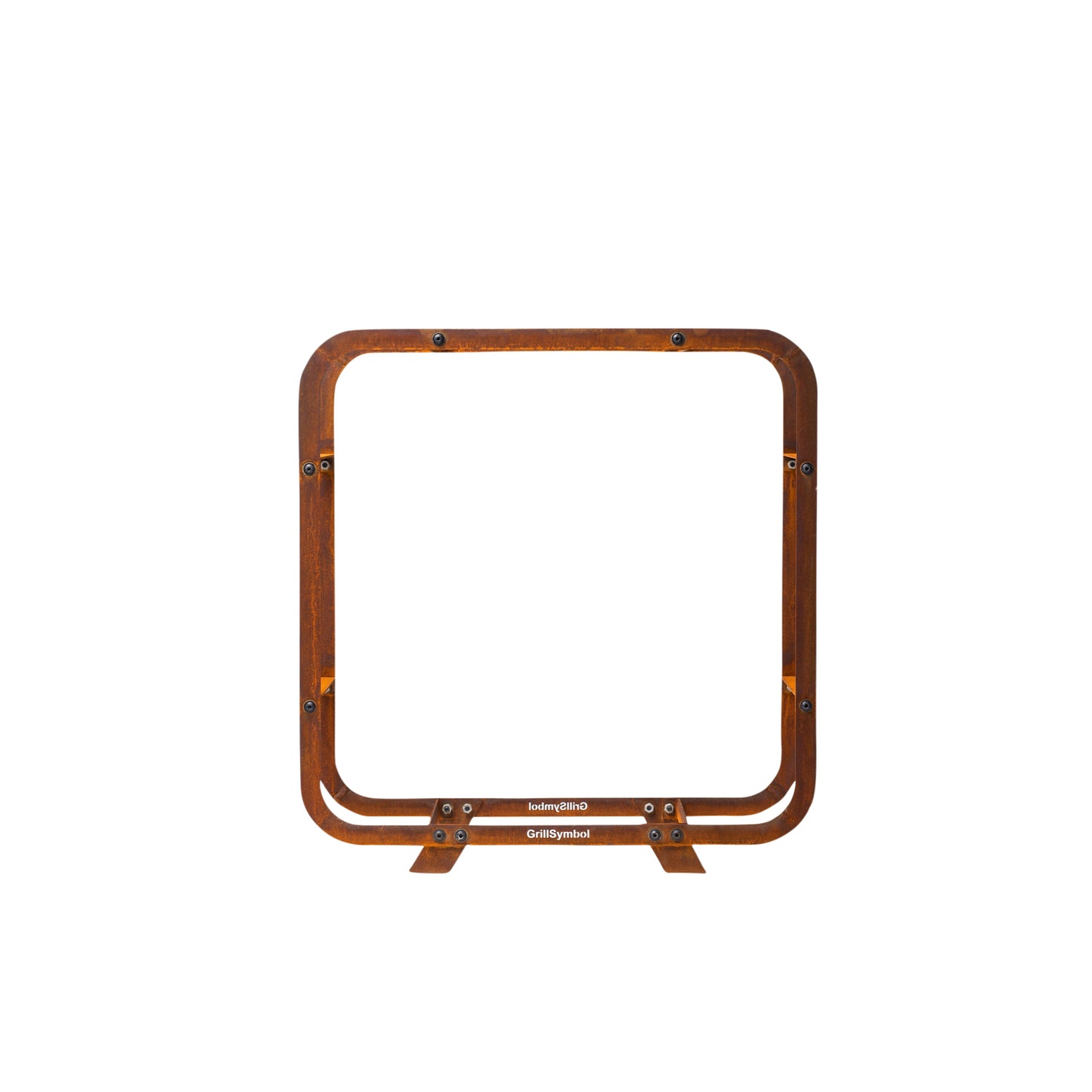 GrillSymbol Corten Steel Firewood Rack Ake(size 72 x 72 cm)