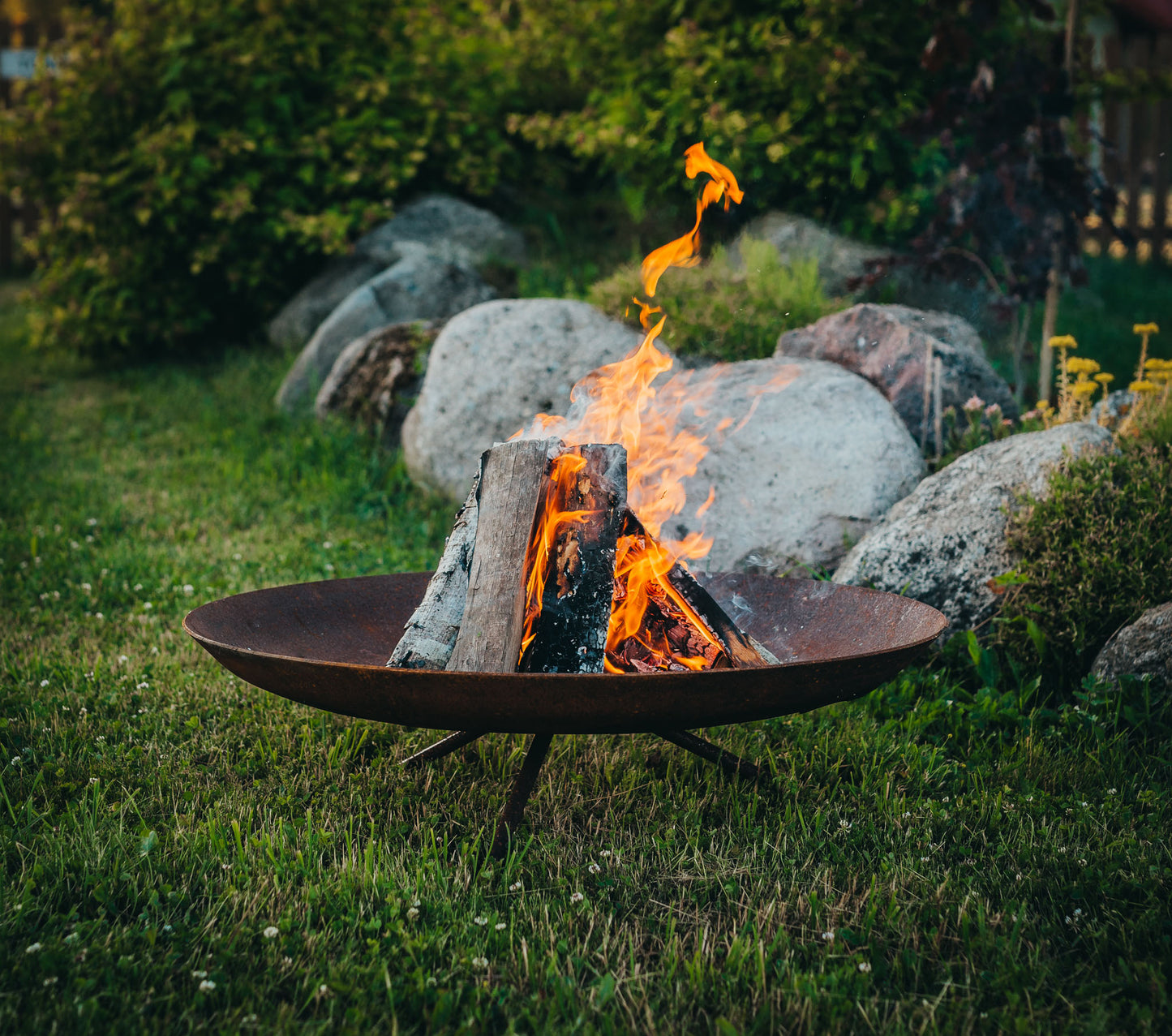 GrillSymbol Corten Steel Fire Pit Alta XL, ø 90 cm