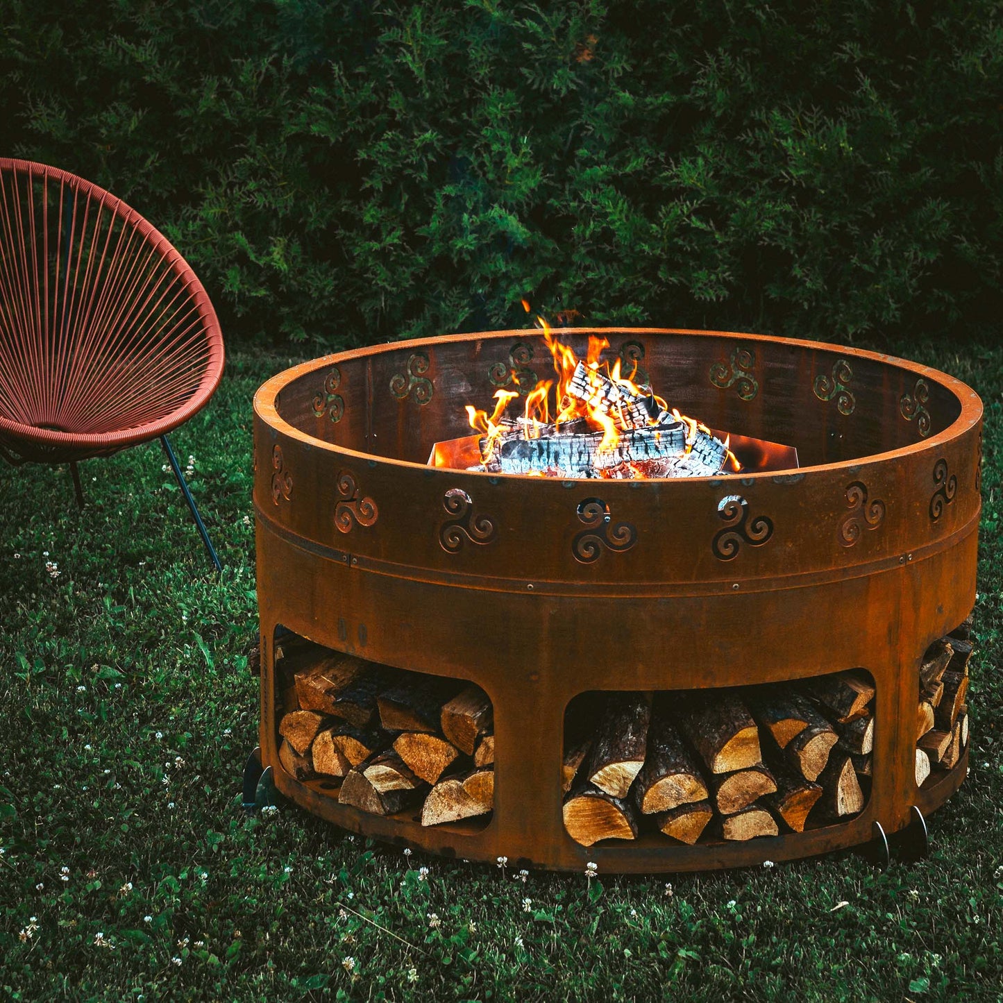 GrillSymbol Corten Steel Fire Pit Antigo, ø 116 cm