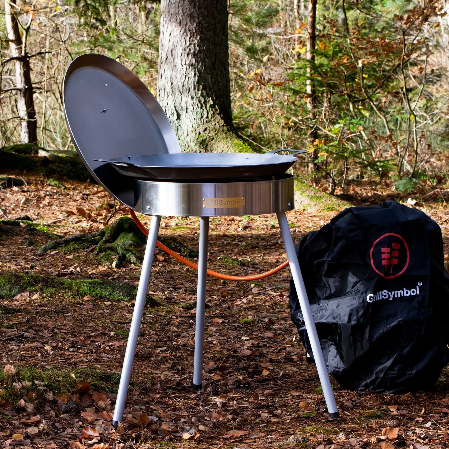 GrillSymbol Paella Cooking Set Basic-580, ø 58 cm (pan ø 58 cm, gas burner ø 40 cm)