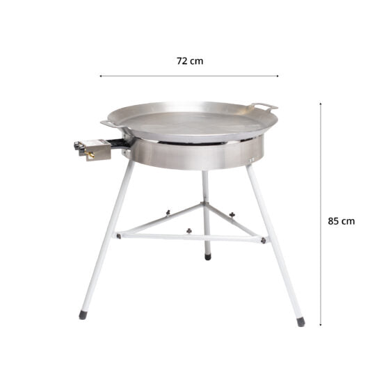 GrillSymbol Paella Cooking Set Basic-720, ø 72 cm (pan ø 72 cm, gas burner ø 50 cm)