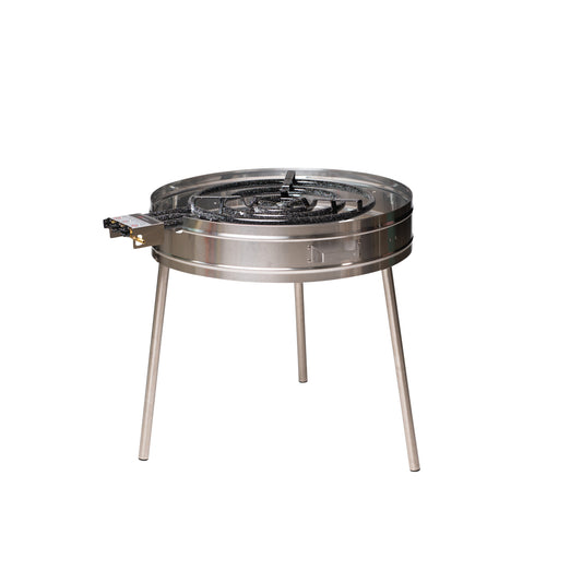 GrillSymbol Paella Cooking Set Basic-960, ø 96 cm (pan 3 mm steel ø 96 cm, gas burner ø 70 cm)