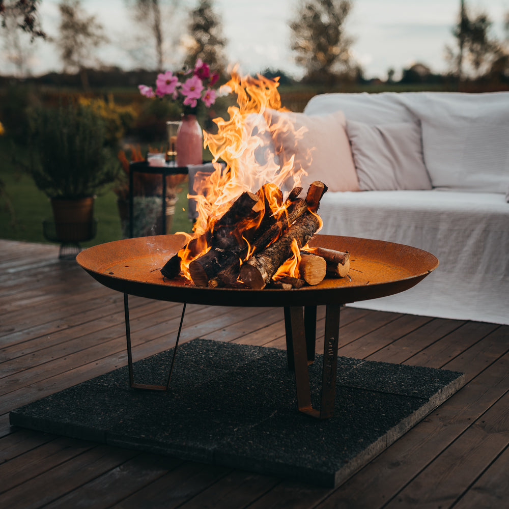 GrillSymbol Corten Steel Fire Pit Elegante XL, ø 95 cm