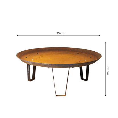 GrillSymbol Corten Steel Fire Pit Elegante XL, ø 95 cm