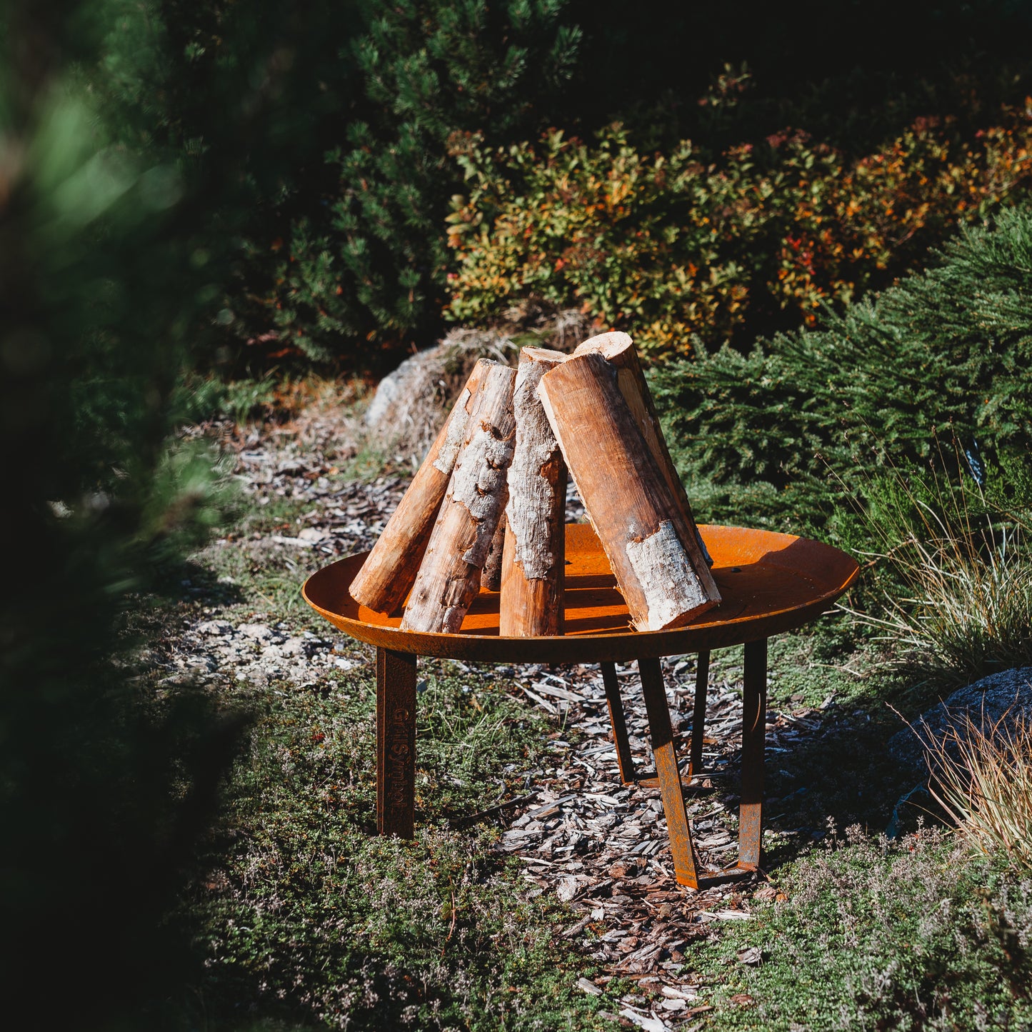 GrillSymbol Corten Steel Fire Pit Elegante, ø 72 cm