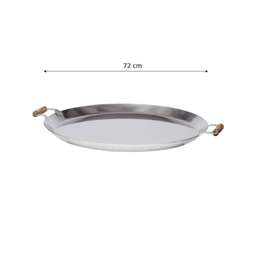 GrillSymbol Stainless Steel Paella Pan FP-720 inox, ø 72 cm