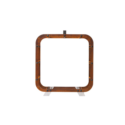 GrillSymbol Corten Steel Firewood Basket Leo(size 58 x 58 cm)