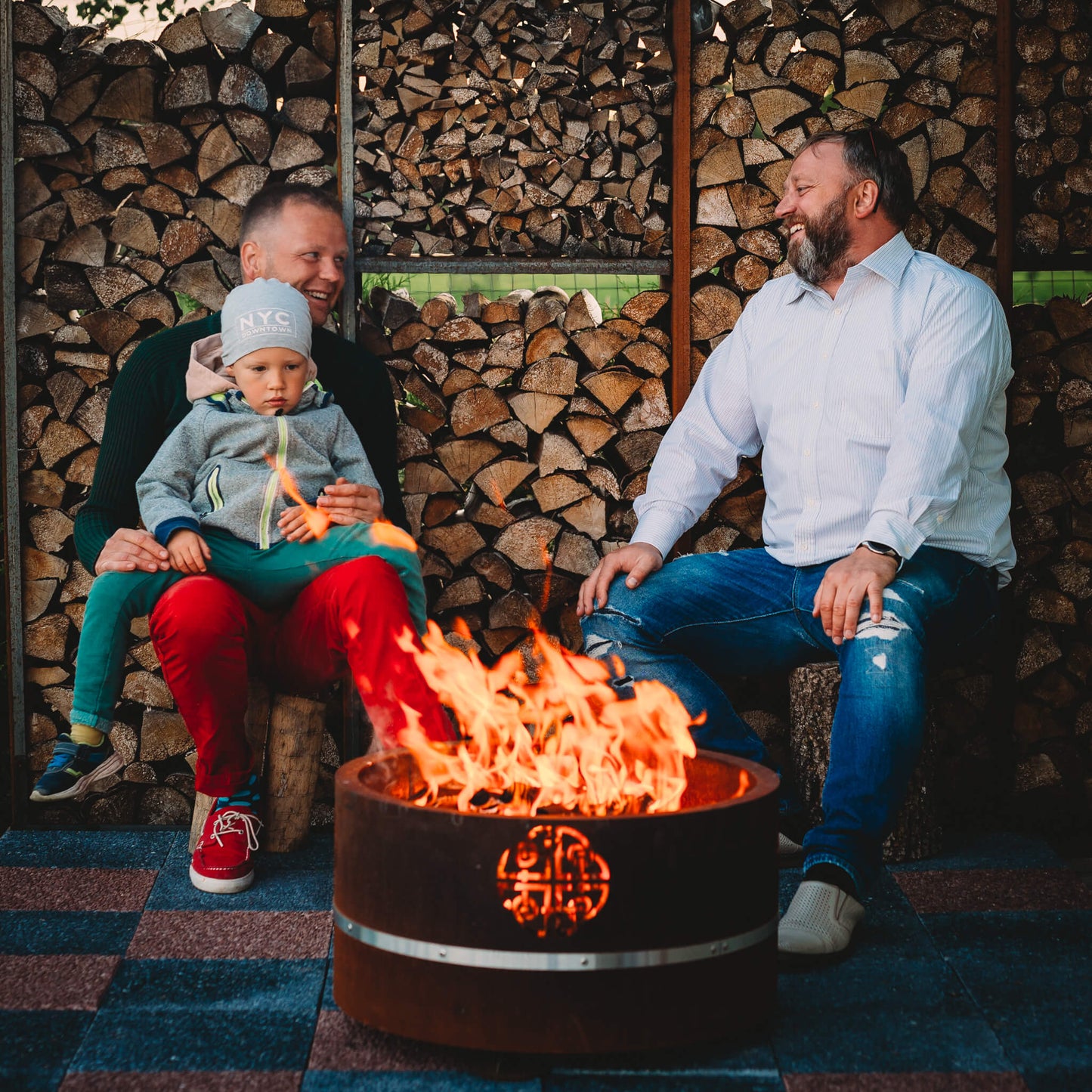 GrillSymbol Corten Steel Fire Pit Lucas Mini, ø 60 cm