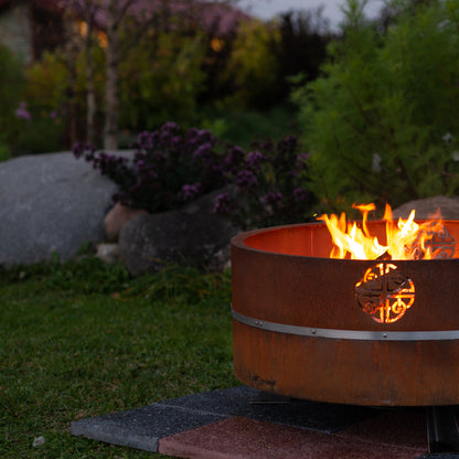 GrillSymbol Corten Steel Fire Pit Lucas, ø 95 cm