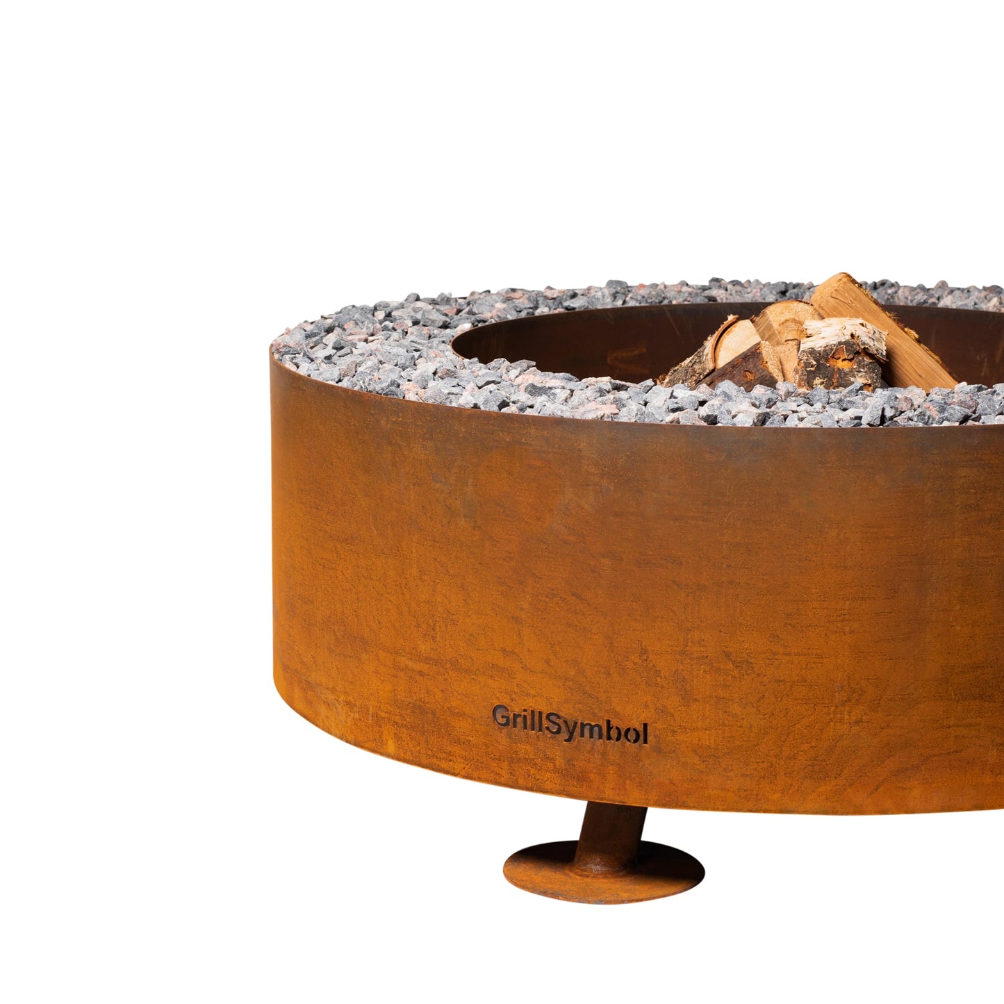 GrillSymbol Corten Steel Fire Pit Luna, ø 119 cm