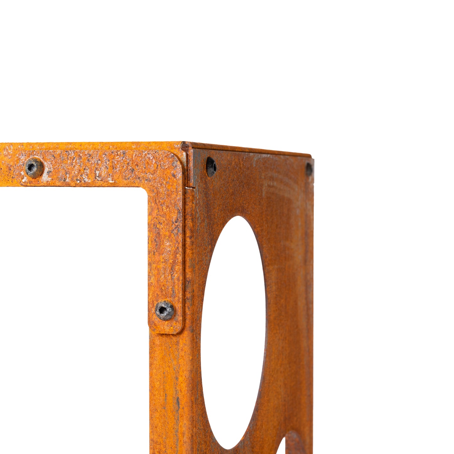 GrillSymbol Corten Steel Firewood Rack WoodStock S(size 60x37x53 cm)