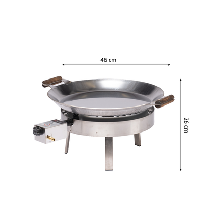 GrillSymbol Paella Cooking Set PRO-460 inox, ø 46 cm