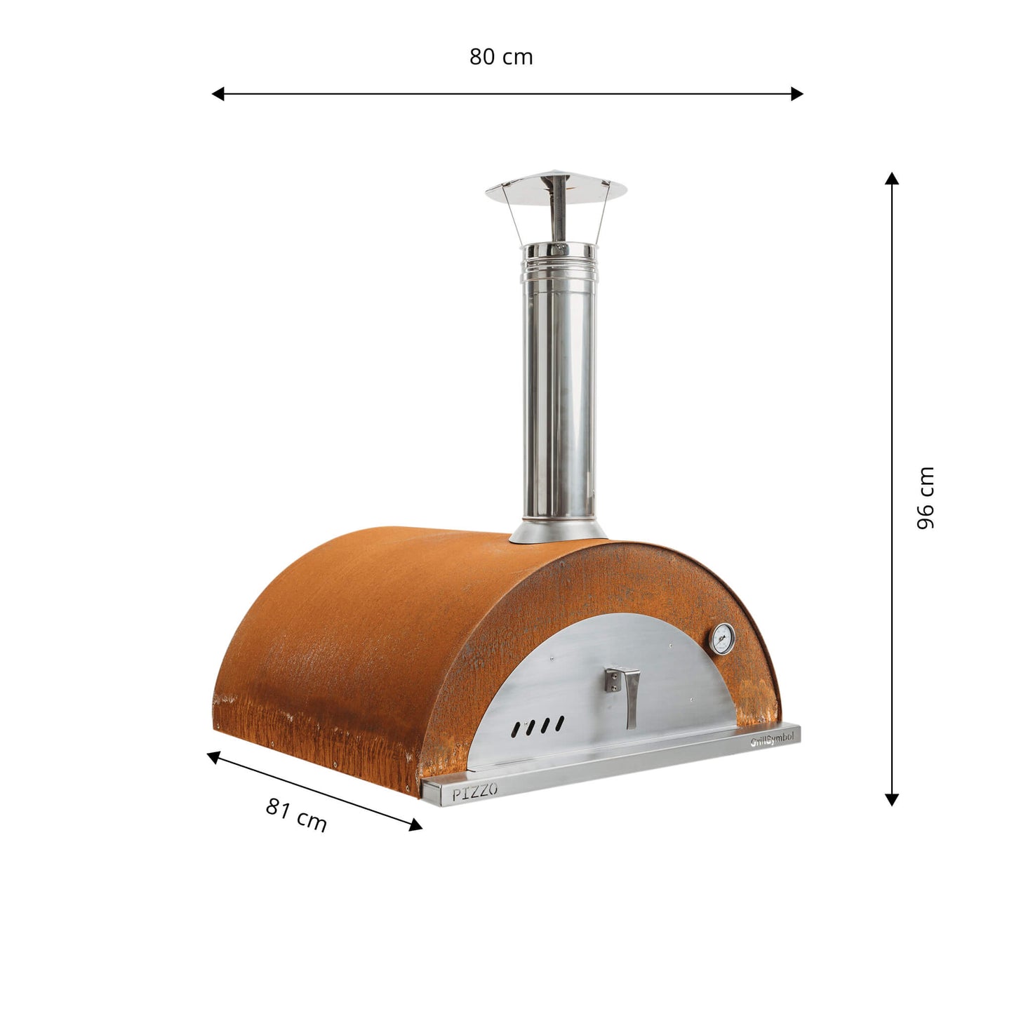 GrillSymbol Wood Fired Pizza Oven Pizzo