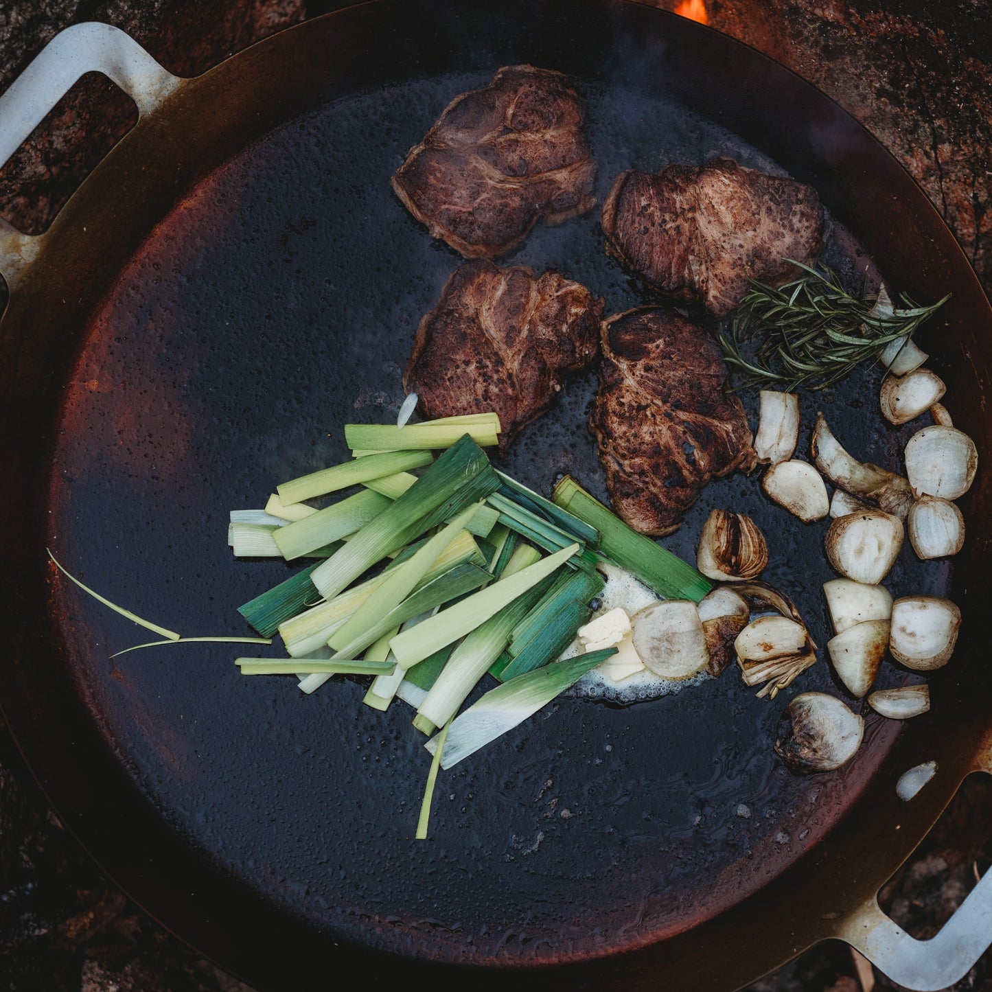 GrillSymbol Campfire Skillet Stark Set, ø 72 cm