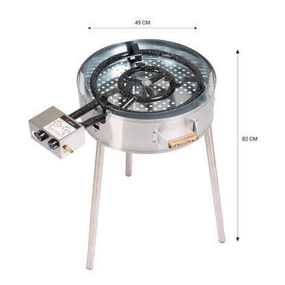 GrillSymbol Outdoor Paella Gas Cooker TW-580(gas burner ø 40 cm/11,4 kW)