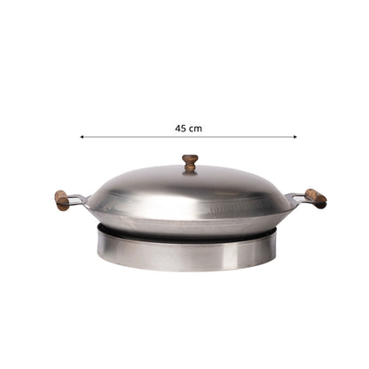 GrillSymbol Cataplana pan+adapter WS-450 CAT (Cataplana pan + adapter + lid. Suits for PRO-450 and 450 inox models)