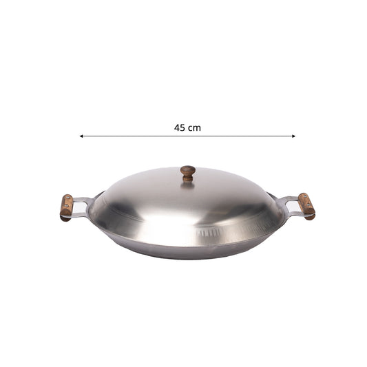 GrillSymbol Cataplana pan WP-450 inox CAT (Cataplana pan + lid. Suits for PRO-450 and 450 inox models)