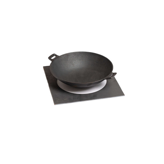 GrillSymbol Wok Pan Ø 30 cm+ Adapter Set (suitable for all Chef Charcoal BBQ models)