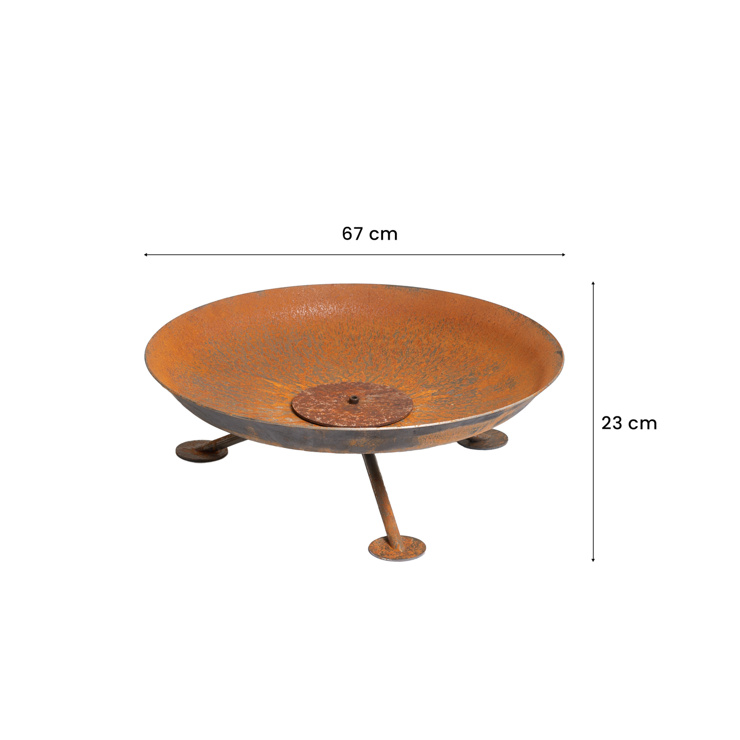 GrillSymbol Corten Steel Fire Pit Alta, ø 67 cm